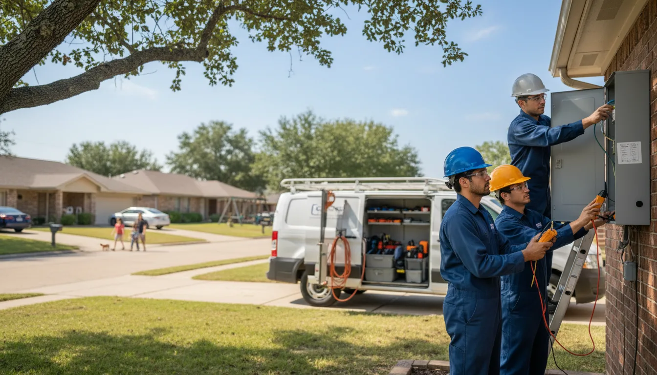 Certified electrician providing emergency electrical services in Hall, NY